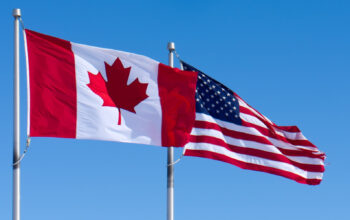 USA and Canada Flags